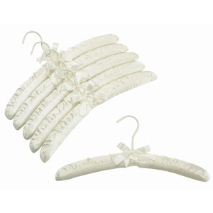 Satin Lingerie Hangers (Ivory)